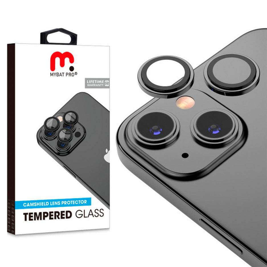 Vidrio Templado Para iPhone 14 / 14 Plus - MyBatPro - Negro MyBat Pro