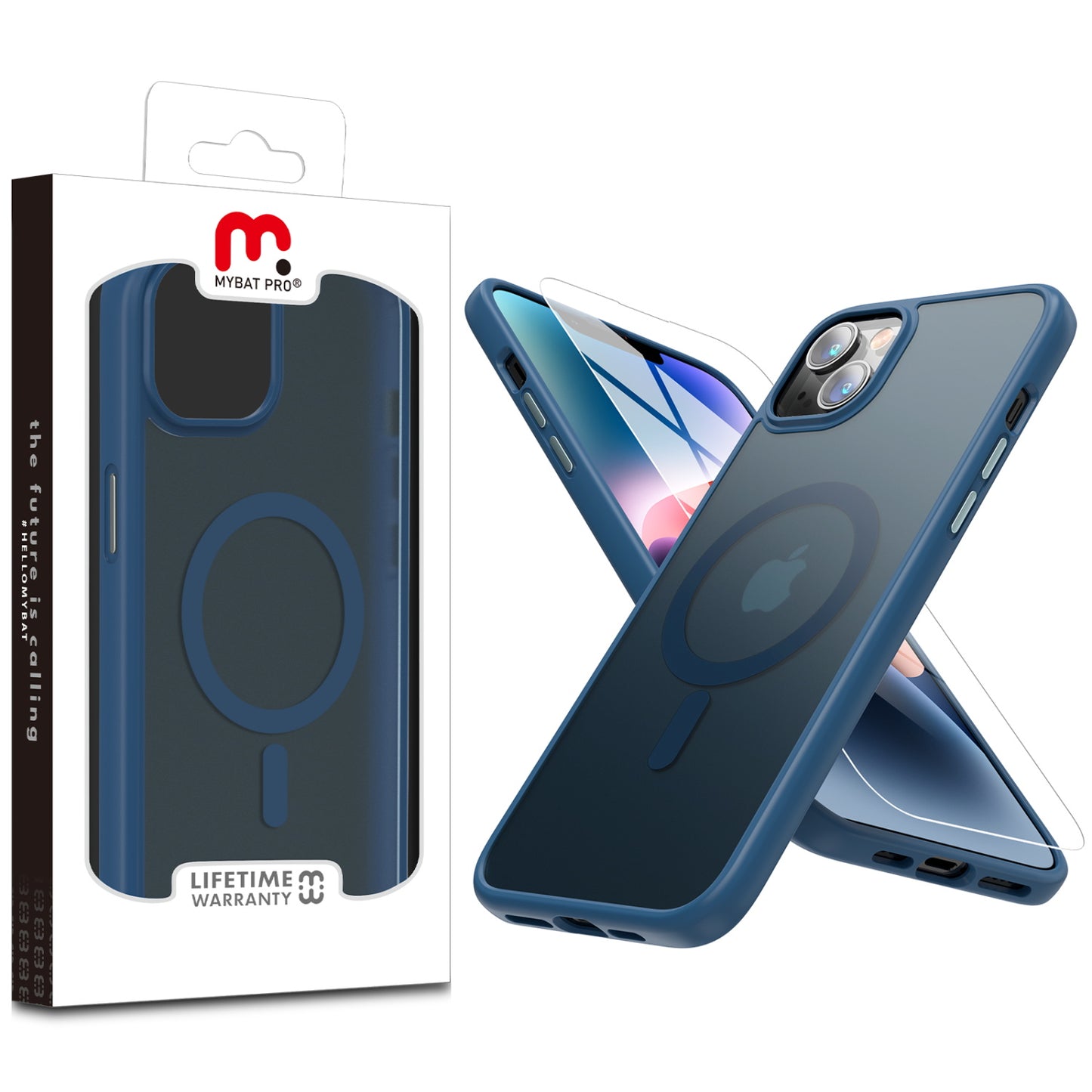 Estuche para Iphone 14 Pro - MyBat Pro Contour Series MagSafe - Azul MyBat Pro