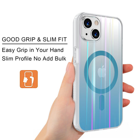 Estuche para iPhone 13 - MyBatPro Mood Series MagSafe - Azul MyBat Pro