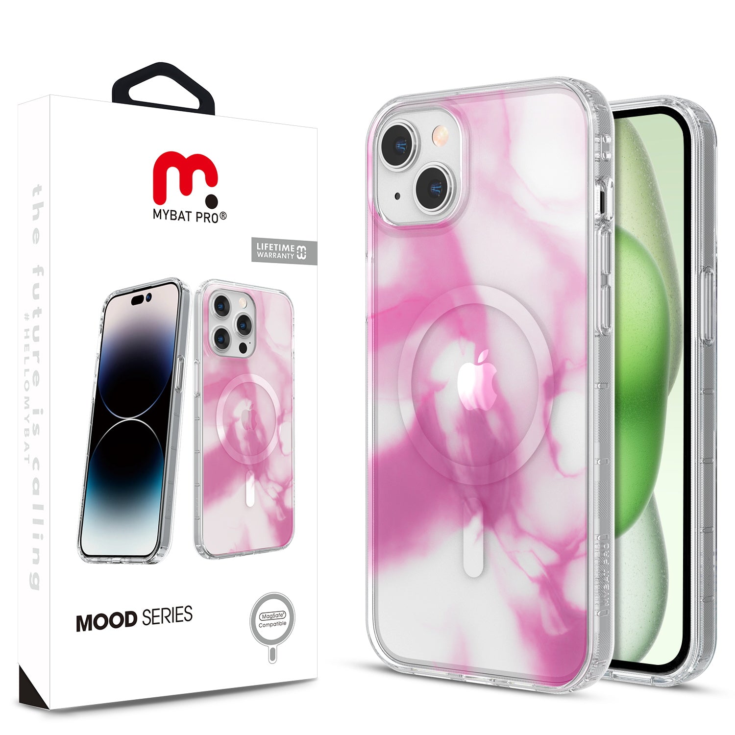 Estuche para Iphone 15 Plus - MyBat Pro Mood Series MagSafe - Blushing MayBat Pro