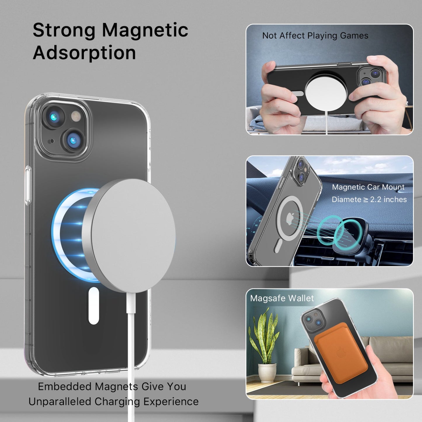 Estuche para iPhone 14 - MyBat Pro Mood Series MagSafe - Clear MyBat Pro
