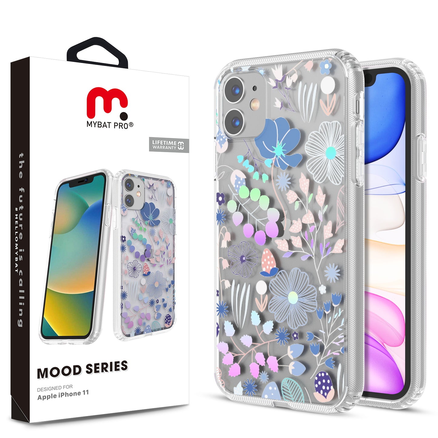 Estuche para Iphone 11 - MyBat Pro Mood Series - Colorful Flowers MyBat Pro