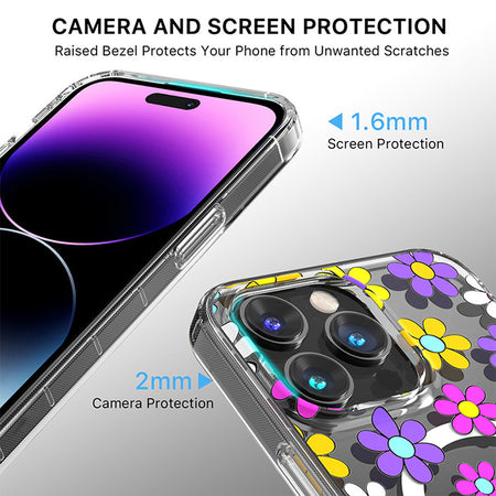 Estuche para Iphone 14 Pro Max - MyBat Pro Mood Series MagSafe - Margarita Multicolor MayBat Pro