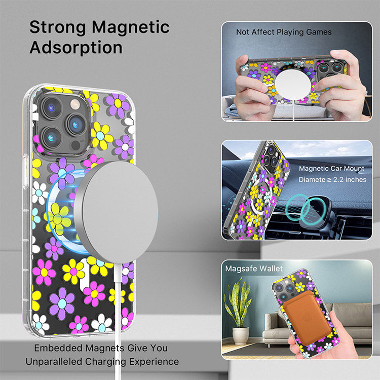 Estuche para Iphone 14 Pro Max - MyBat Pro Mood Series MagSafe - Margarita Multicolor MayBat Pro