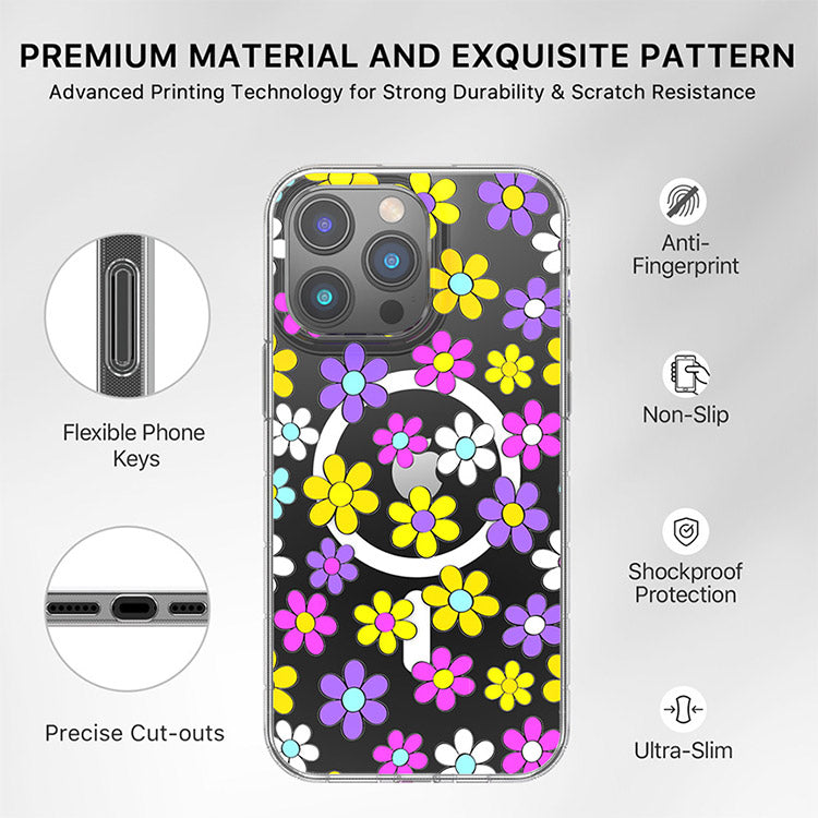 Estuche para Iphone 14 Pro Max - MyBat Pro Mood Series MagSafe - Margarita Multicolor MayBat Pro
