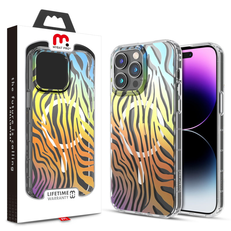 Estuche para Iphone 14 Pro Max - MyBat Pro Mood Series MagSafe - Zebra MayBat Pro