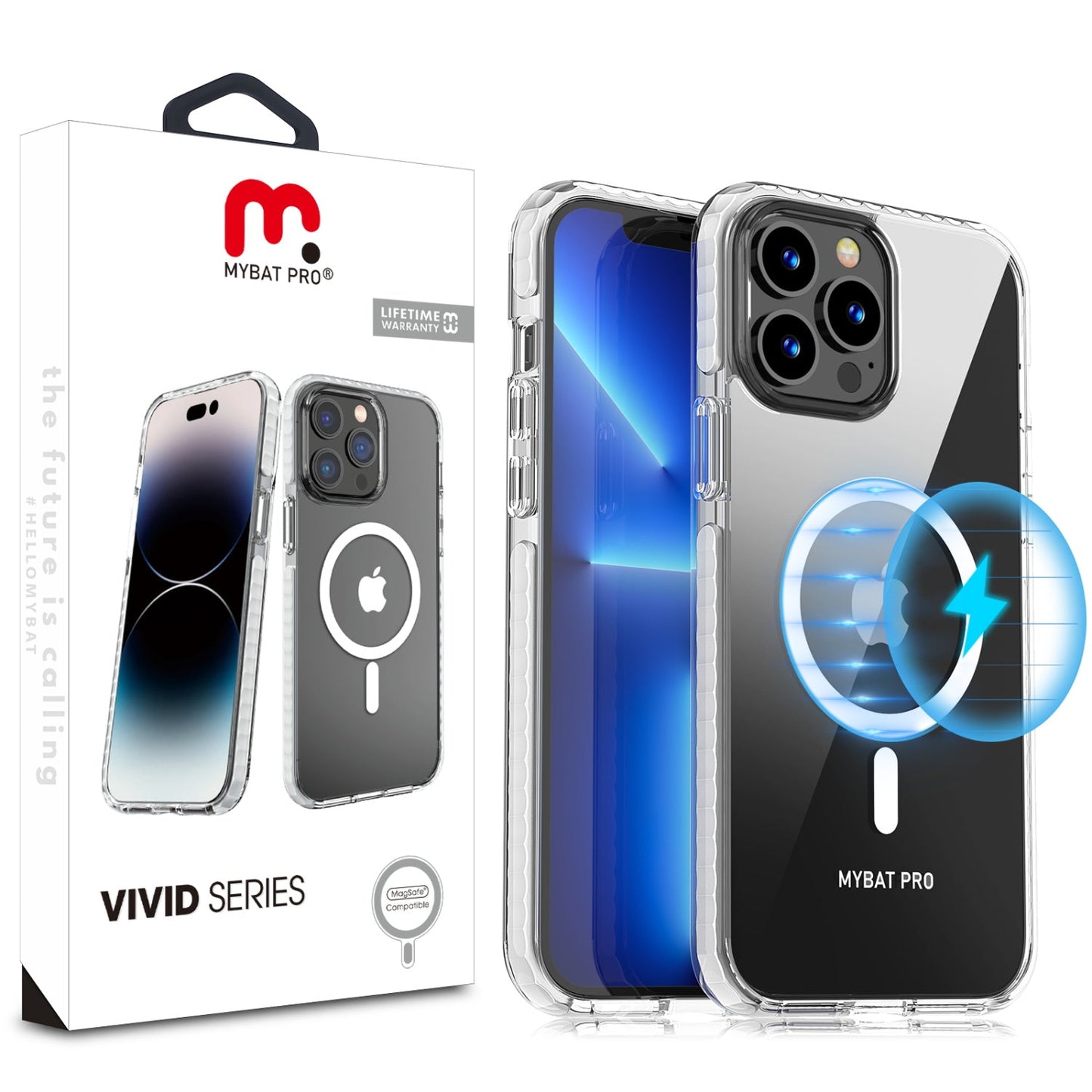 Estuche para Iphone 15 - MyBat Pro Vivid Series MagSafe - Clear MyBat Pro
