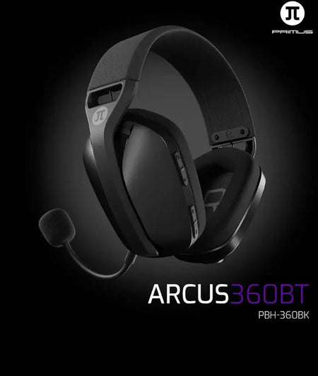 PGLC Hdst Wrlss PBH-360BK Black with 2.4Ghz dongle Primus