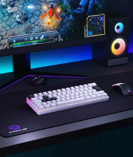 PGLC Kybd Wrd PKS-S060W-S USB Spa White 61 Keys /Red switch Primus