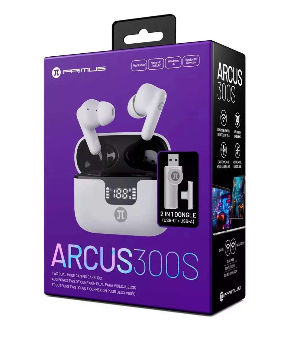 PGLC TWS Gaming earbuds ARCUS300S PWH-300 with 2.4GHz Dongle Primus