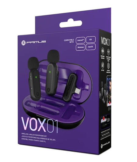 PGLC Wrlss lavalier mic Type C with charging case PMI-L10BT Primus