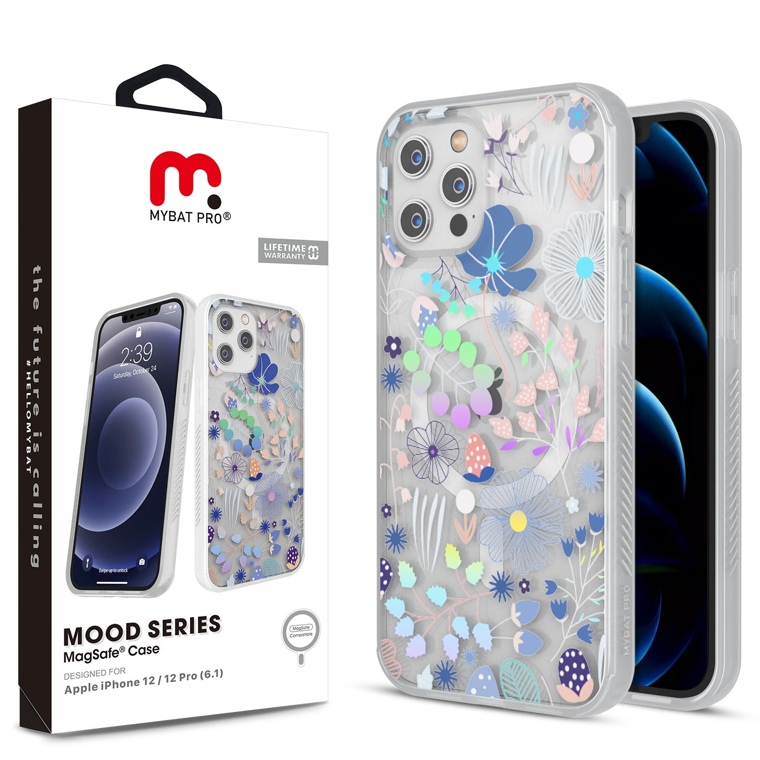 Estuche para Iphone 12/12 Pro - MyBat Pro Mood Series - Colorful Flowers MyBat Pro