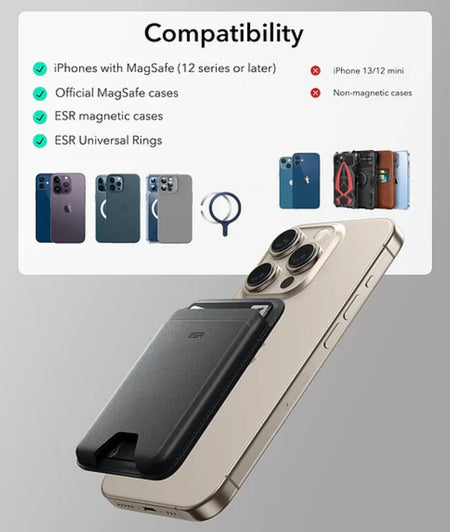 TARJETERO Mag Safe--ESR Wallet Boost ESR