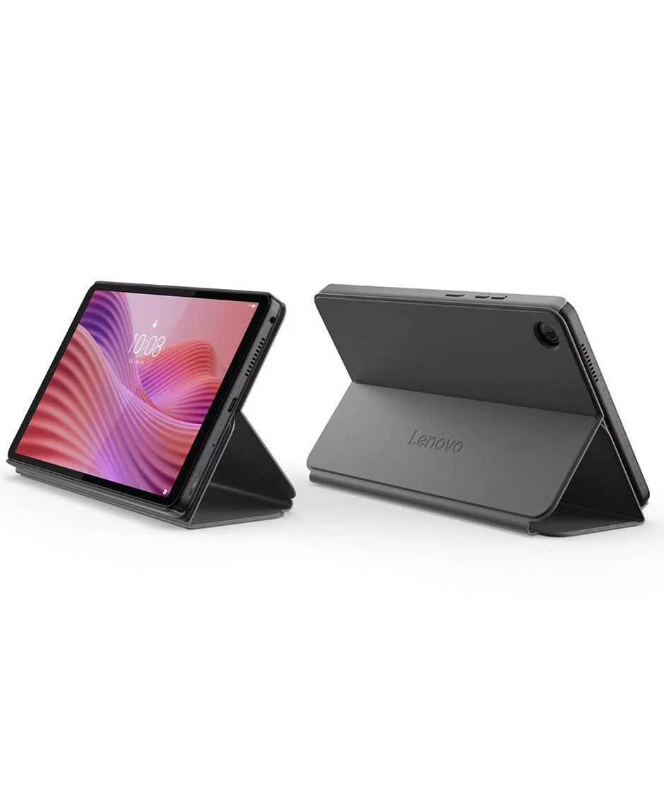 Tab One 8.7" Lenovo HD 4GB LTE Wi-Fi MediaTek Helio 128GB Luna Grey, Android 14 + Folio Case Lenovo