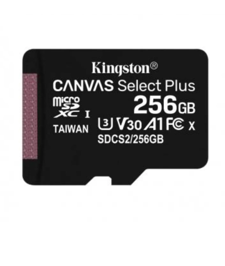 Tarjeta MicroSD De 256GB, Clase 10, Kingston Canvas Select Plus Kingstone