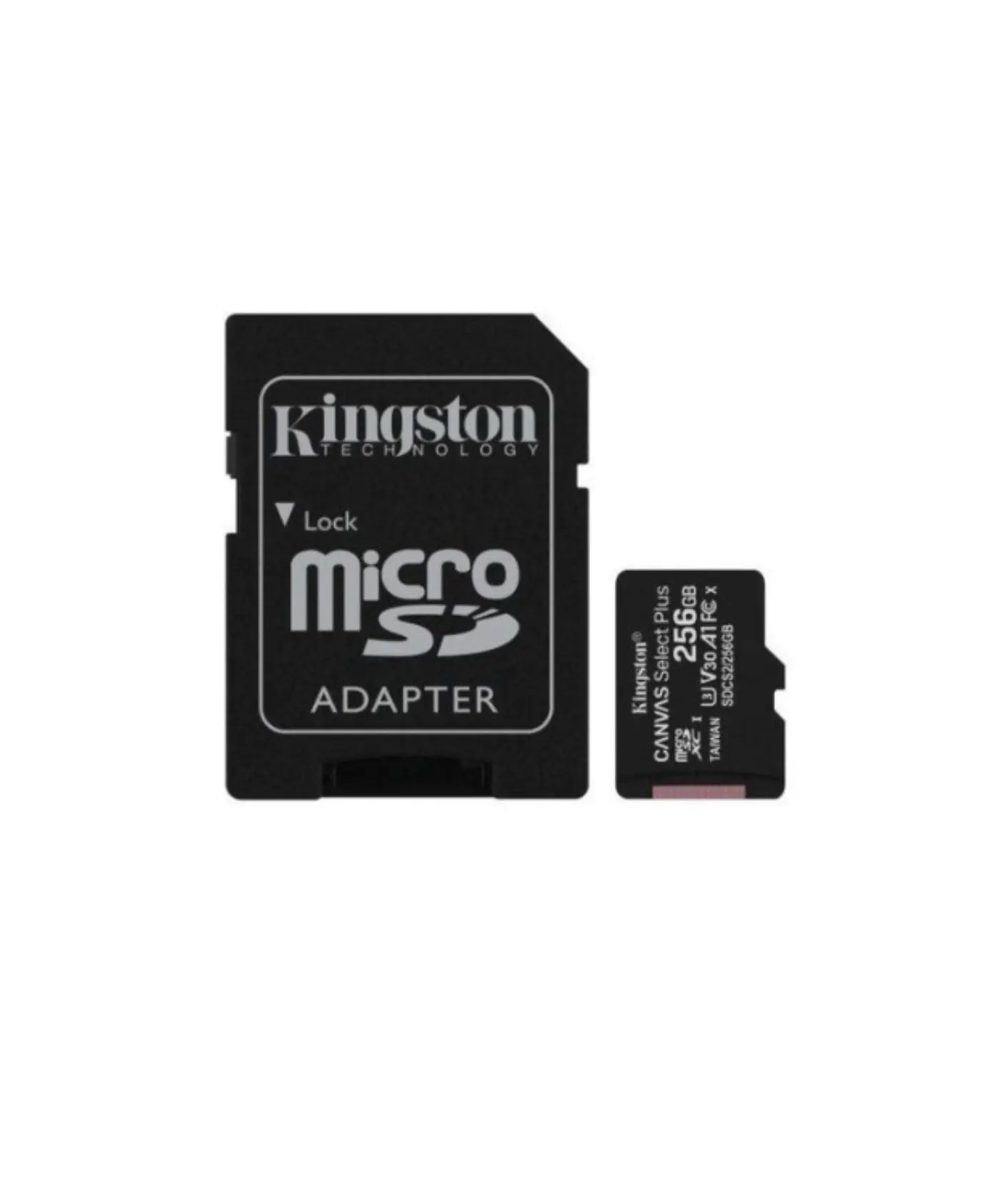 Tarjeta MicroSD De 256GB, Clase 10, Kingston Canvas Select Plus Kingstone