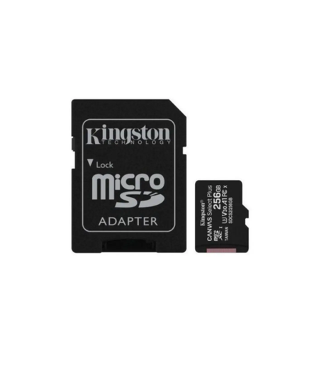 Tarjeta MicroSD De 256GB, Clase 10, Kingston Canvas Select Plus Kingstone