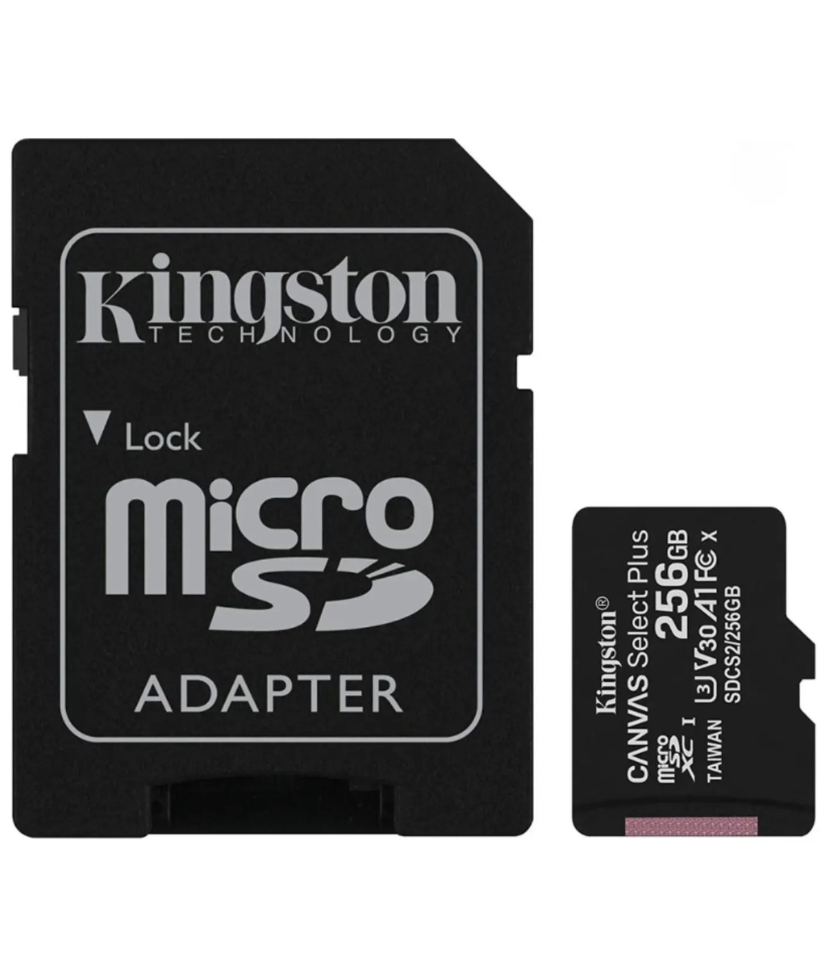 Tarjeta MicroSD De 256GB, Clase 10, Kingston Canvas Select Plus Kingstone