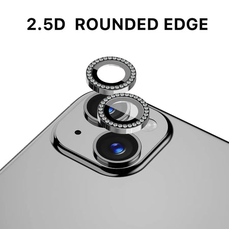 Vidrio Templado Para iPhone 14 / 14 Plus - MyBatPro GlamCam - Silver MyBat Pro