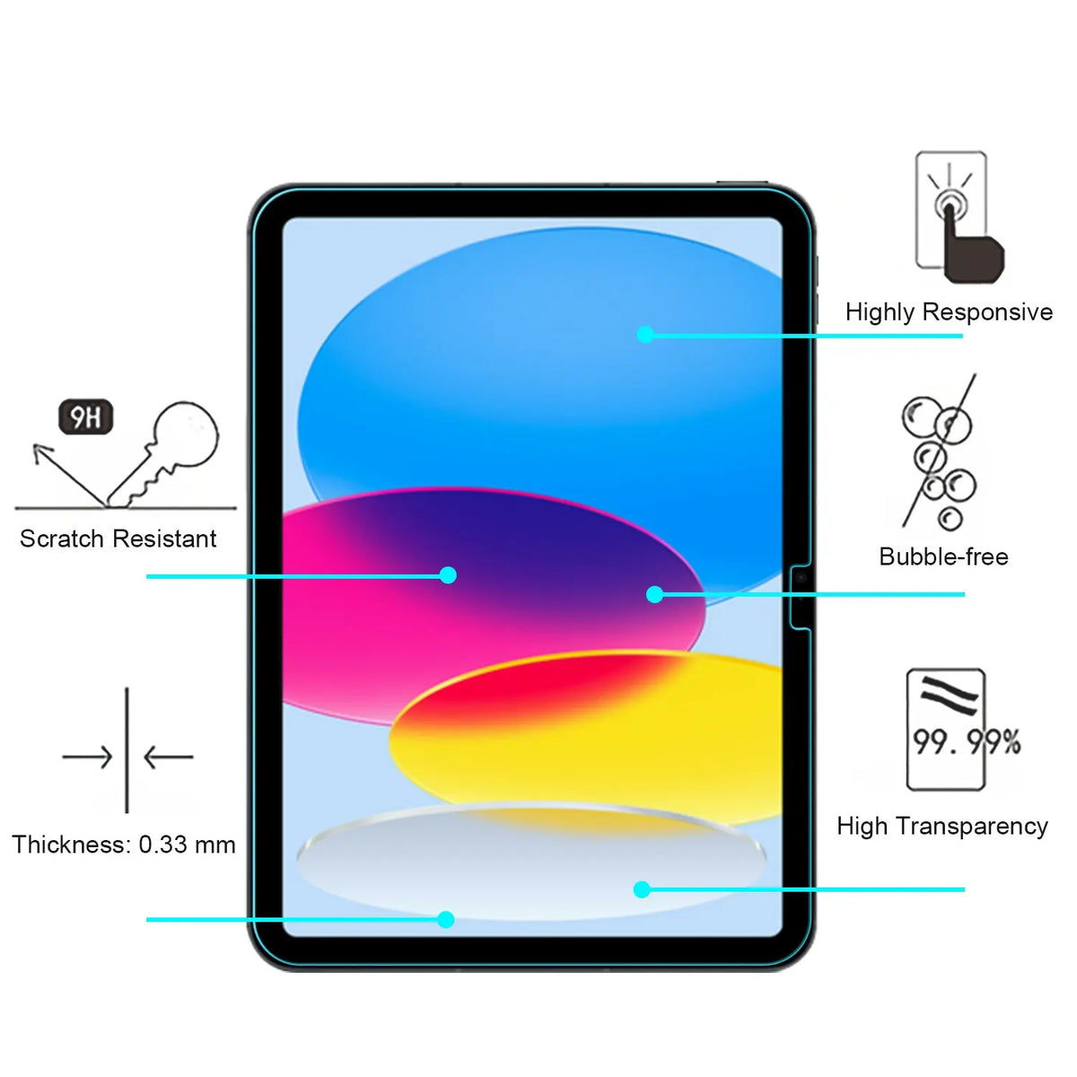 Vidrio Templado para iPad 10.9 (2022) - MyBat MyBat