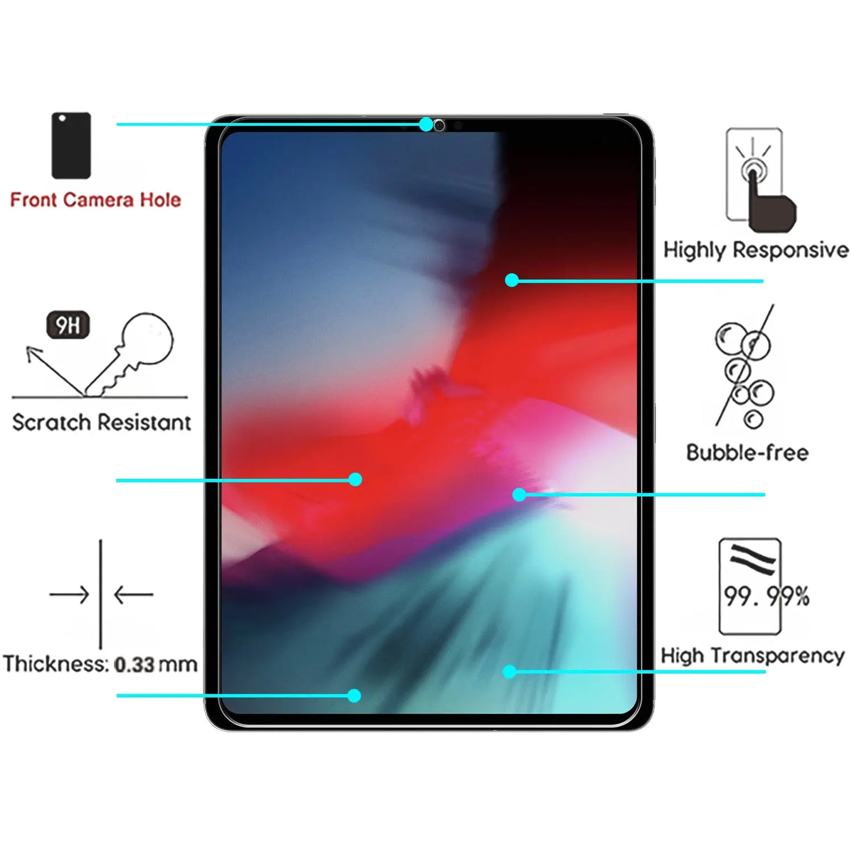 Vidrio Templado para iPad Pro 12.9 (2020-2018) - MyBat MyBat