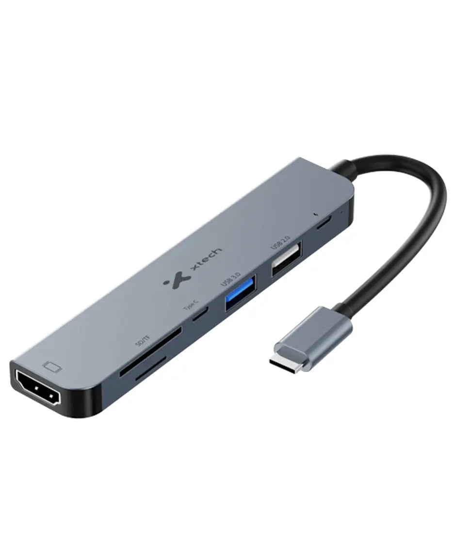 Xteh USB-C 7-in-1 Multiport adapter XTC-571 xtech