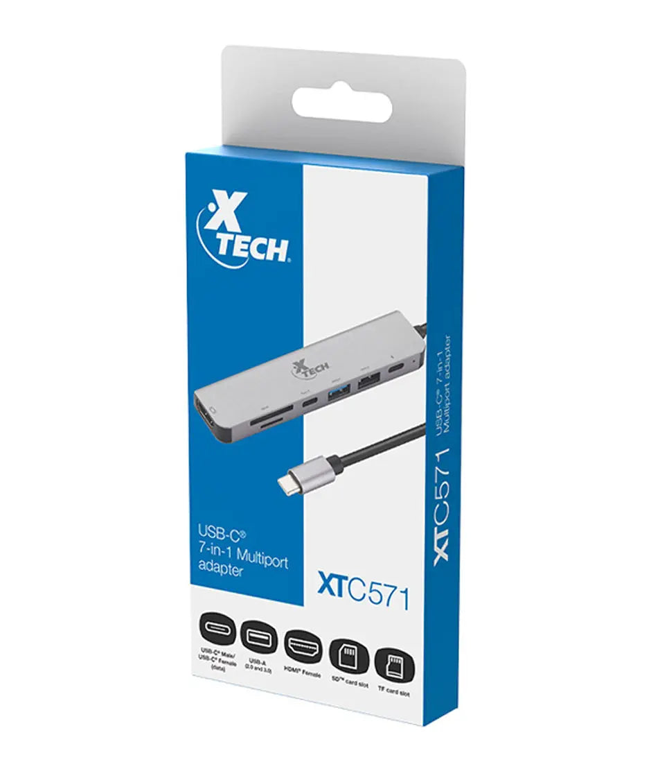 Xteh USB-C 7-in-1 Multiport adapter XTC-571 xtech