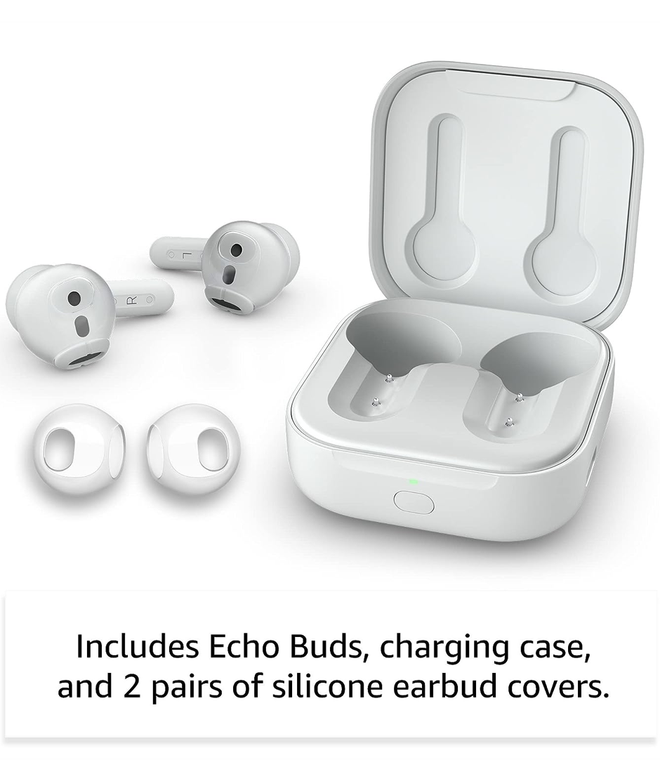 Nuevos Echo Buds (modelo de 2023) Audífonos Bluetooth - Blanco Amazon