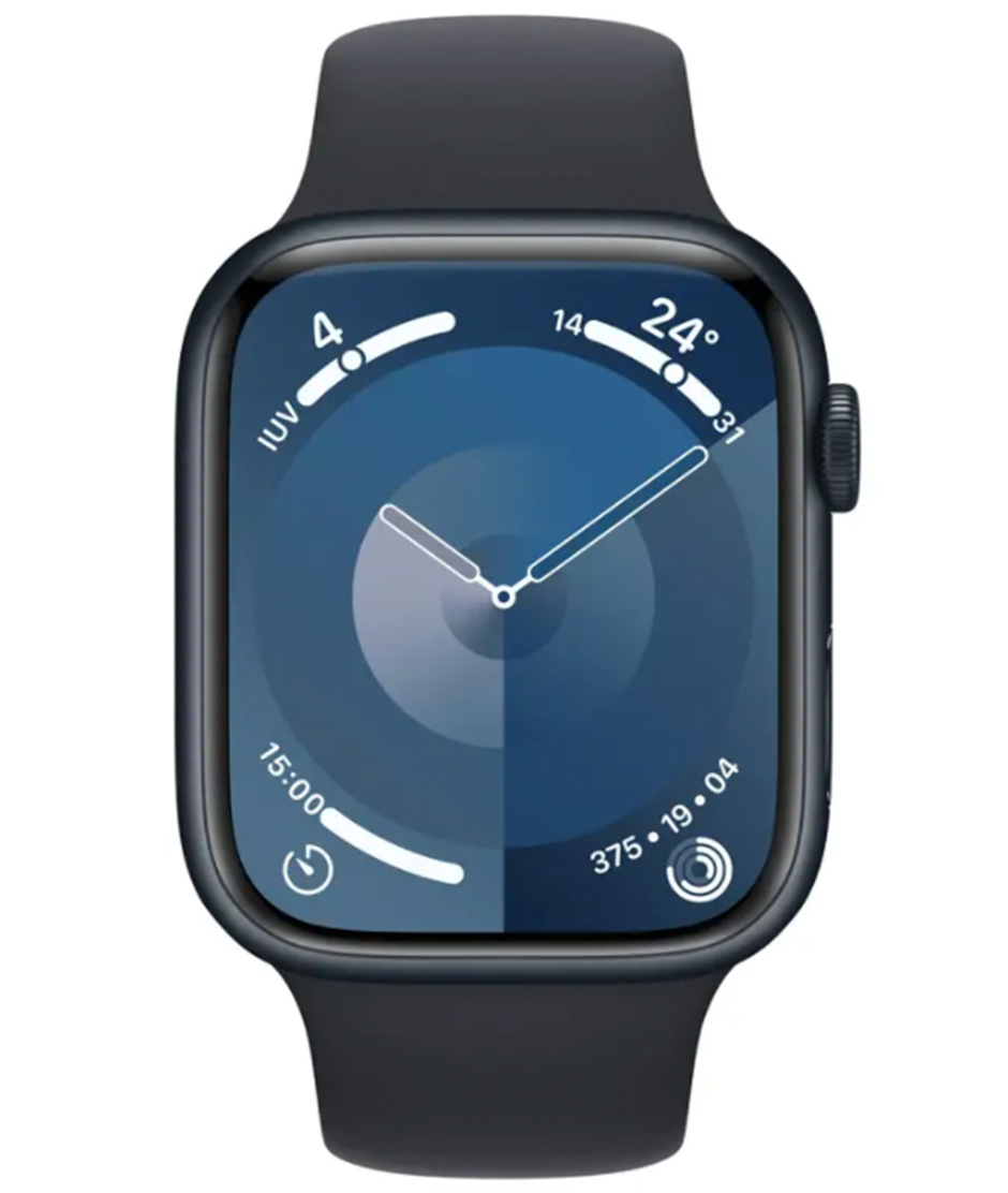 Apple Watch Series 9 GPS (45mm) - Medianoche - Correa Deportiva Medianoche - Talla M/L Apple