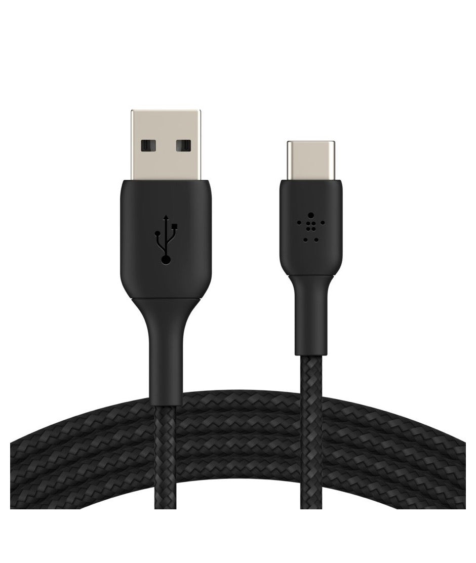 Belkin Cable BoostCharge USB-A a USB-C Trenzado 1 metro Black