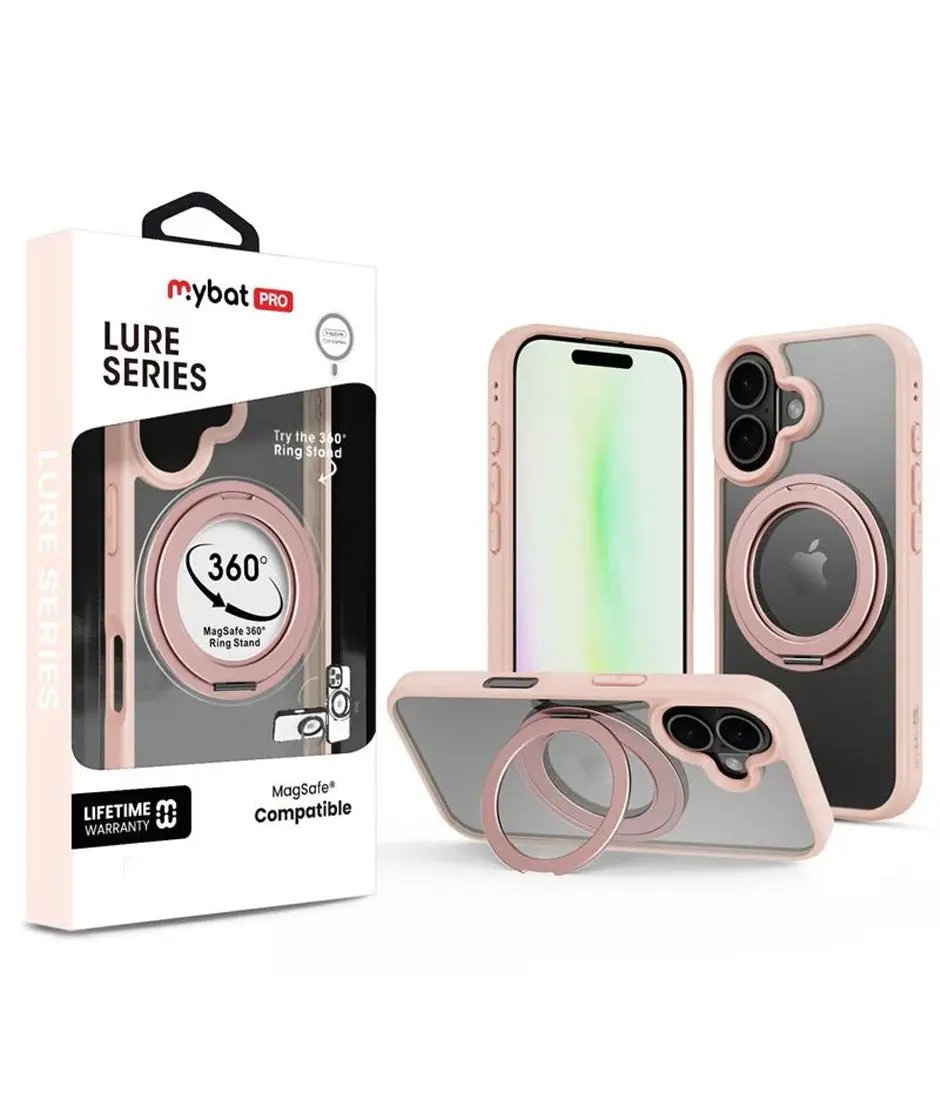 iPhone 17 Estuche MyBat Pro Lure Series 360° Ring Stand MagSafe Case - Pink MyBat