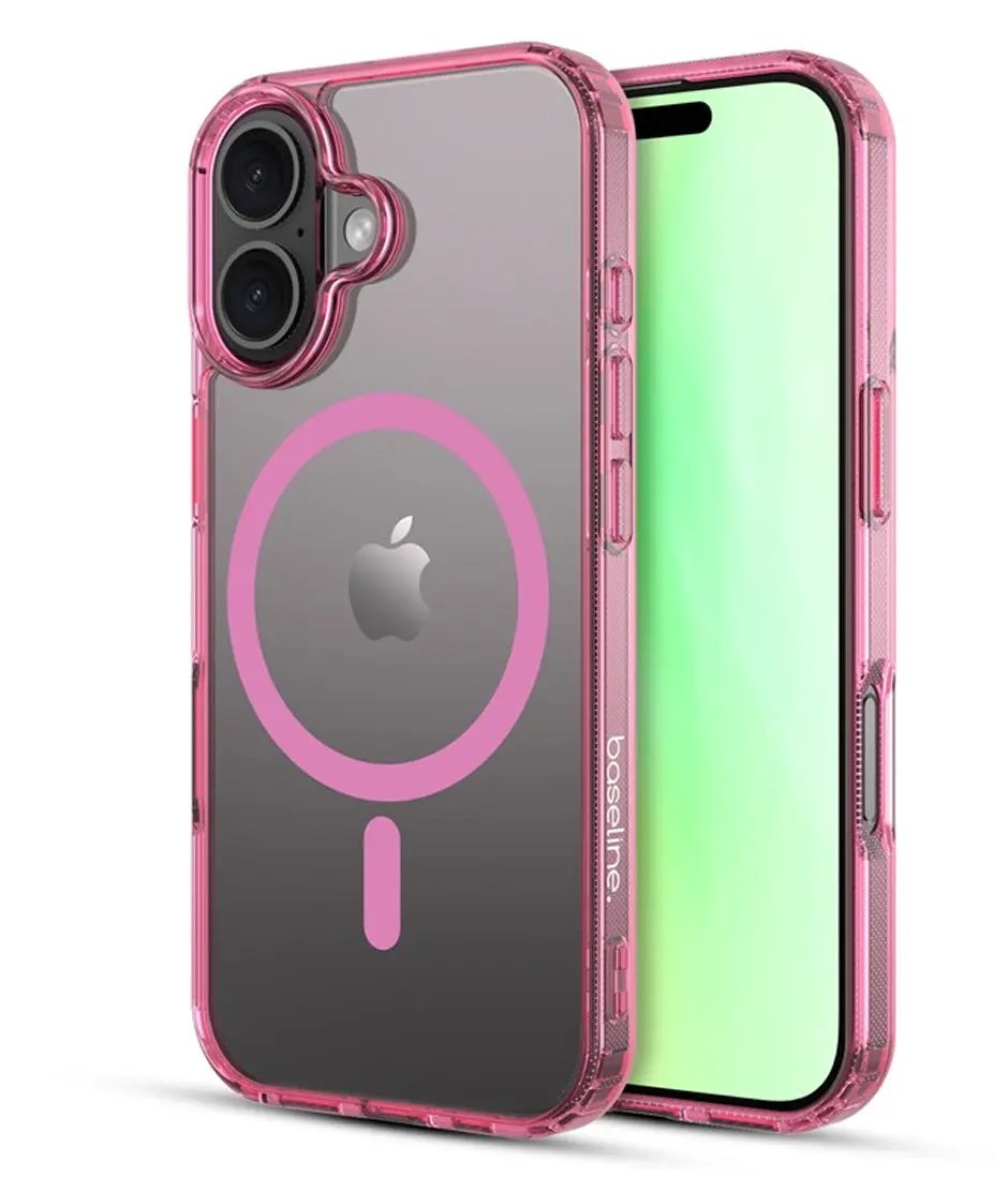 iPhone 17 Estuche baseline Clear Series w/ MagSafe Case- Transparent Pink Baseline