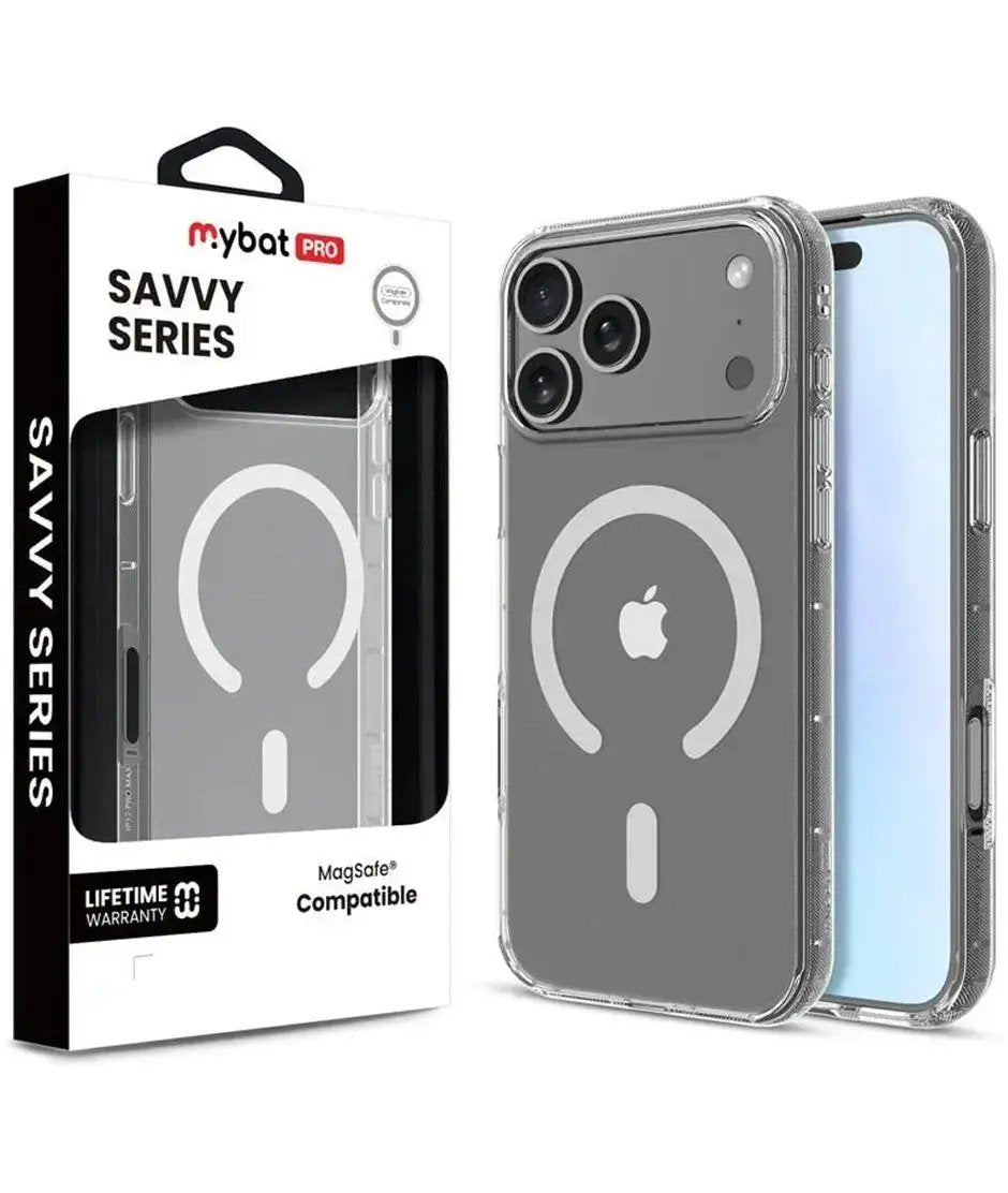 iPhone 17 Pro Estuche MyBat Pro Savvy Series MagSafe Case - Clear Baseline