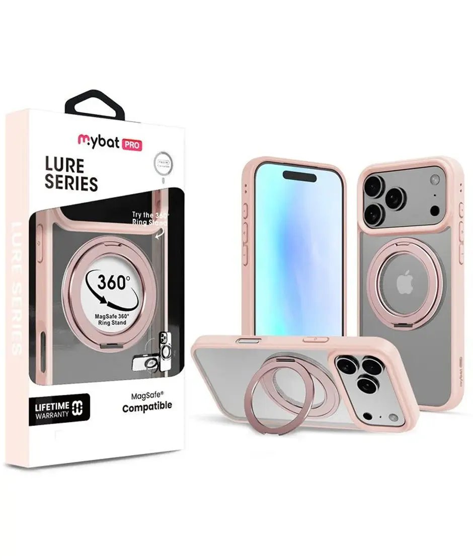 iPhone 17 Pro Max Estuche MyBat Pro Lure Series 360° Ring Stand MagSafe Case - Pink MyBat
