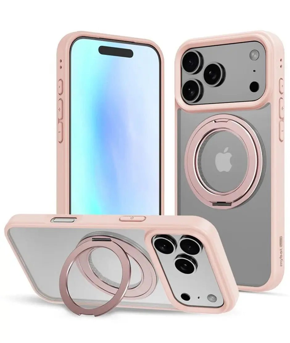 iPhone 17 Pro Max Estuche MyBat Pro Lure Series 360° Ring Stand MagSafe Case - Pink MyBat