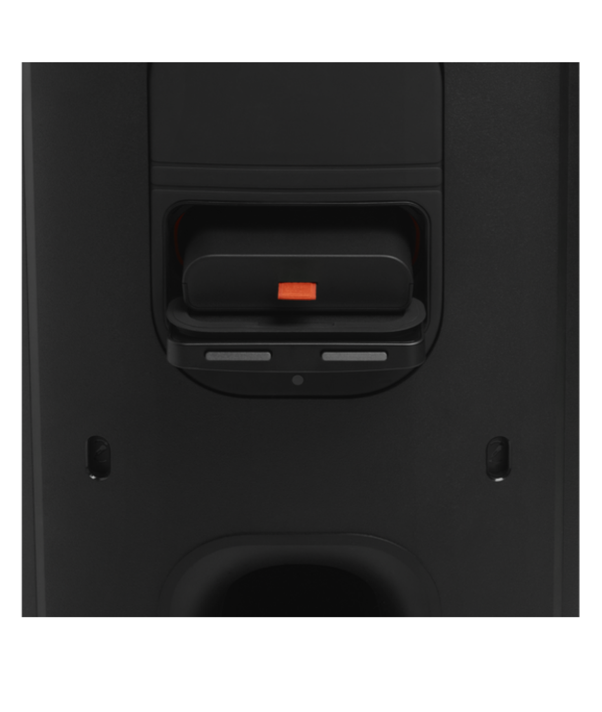Compartimento de la batería reemplazable del JBL PartyBox 330