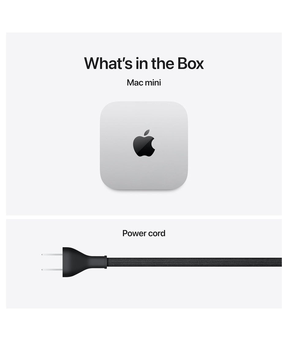 Mac Mini M6 contenido de la caja