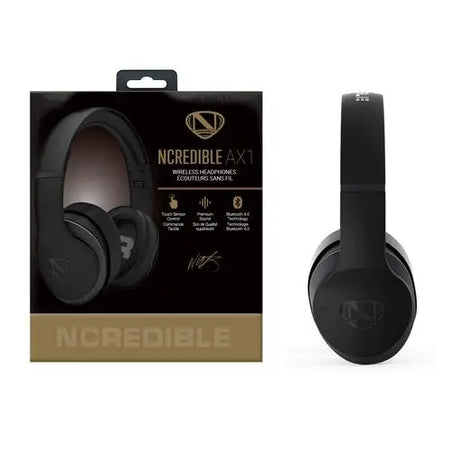 NCREDIBLE AX1 Wireless Bluetooth Headphones Black freeshipping - iStore Costa Rica