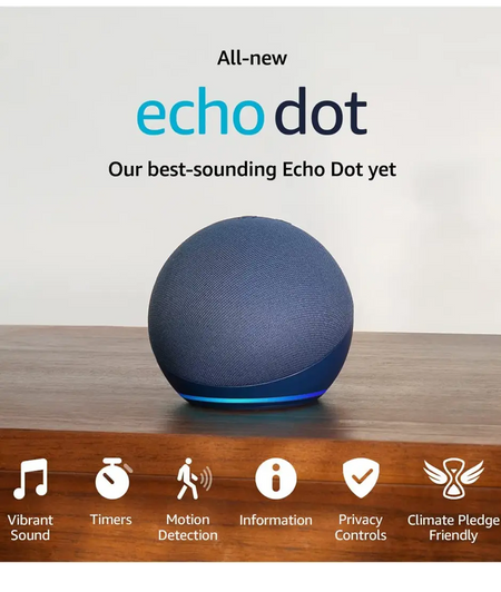 Nuevo Echo Dot (5.ª generación, modelo de 2022) | Parlante inteligente con Alexa | Azul. iStore Costa Rica