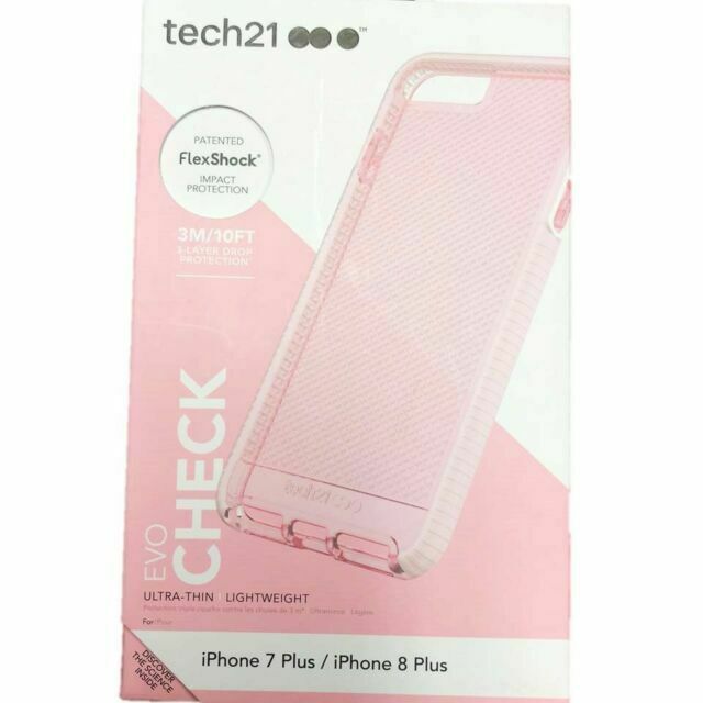 Tech21 - EVO Check Case for Apple iPhone 7 Plus , 8 PLUS  Light Pink freeshipping - iStore Costa Rica