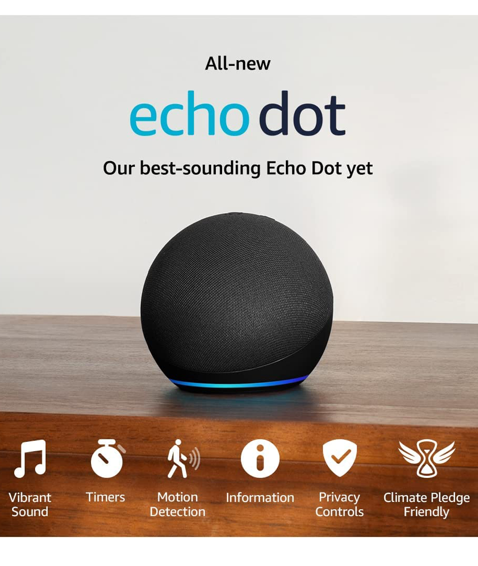Parlante  Echo Dot Bluetooth Negro Gollo Costa Rica