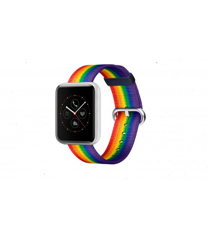 Banda, Para Apple Watch, CELLAIRIS, Nylon Rainbow, 38/40 freeshipping - iStore Costa Rica