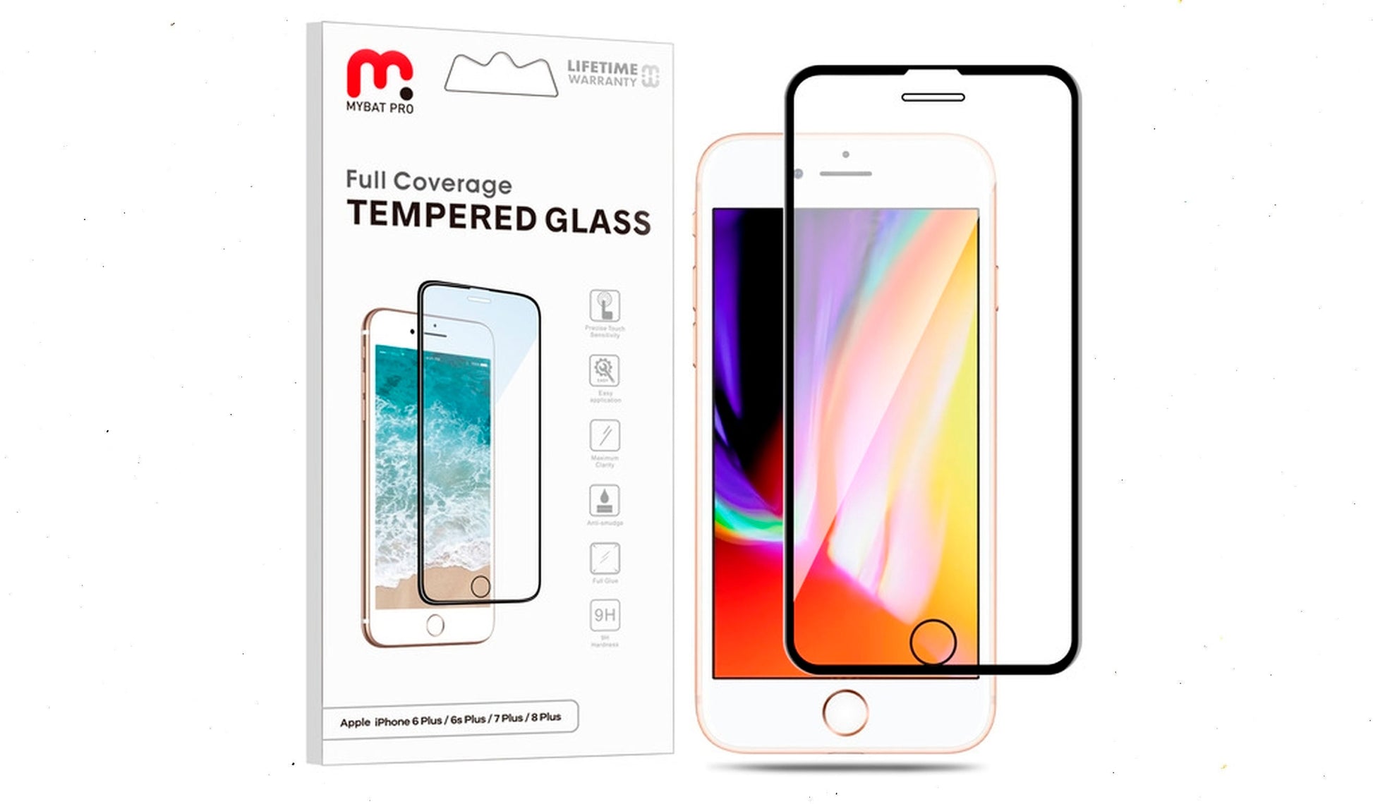 Vidrio temperado MayBat Pro, para iPhone 7Plus/8Plus/6sPlus freeshipping - iStore Costa Rica